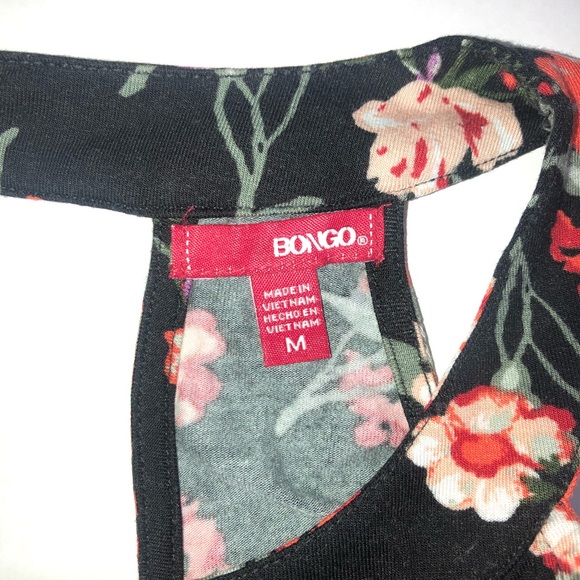 Keyhole neck Floral halter top women - Picture 5 of 6